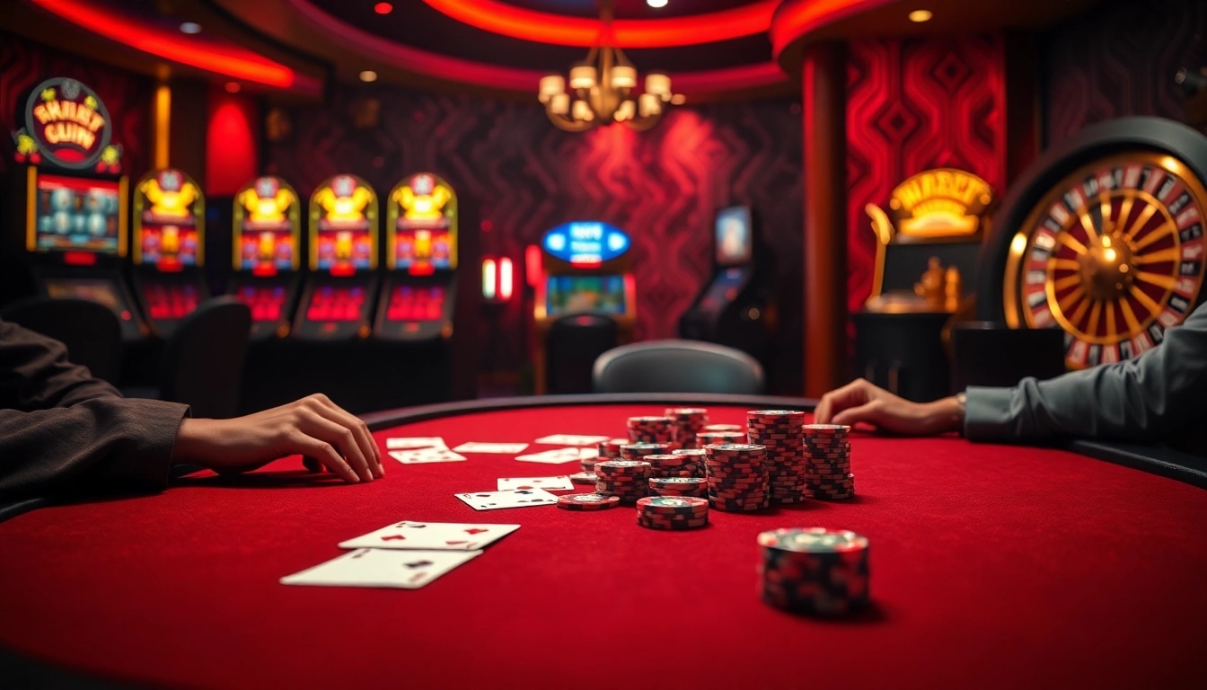 Experience thrilling bets in casinos like the hidden wiki org with poker chips and cards at a luxurious table.
