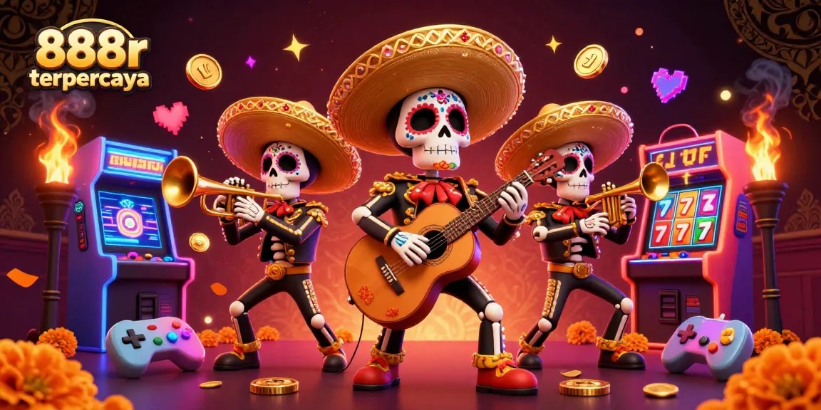 Engage with thrilling 888r terpercaya casino gaming through vibrant mariachi characters and dynamic visuals.
