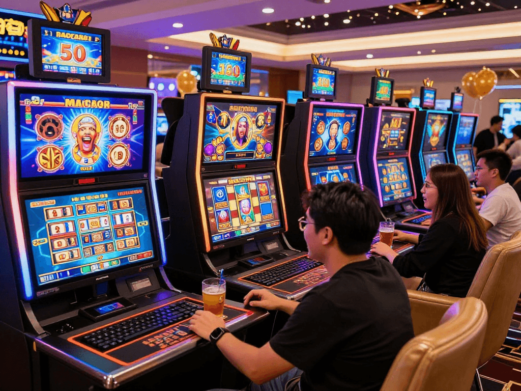 Pengalaman bermain slot gacor yang mengasyikkan di kasino online dengan suasana ceria.