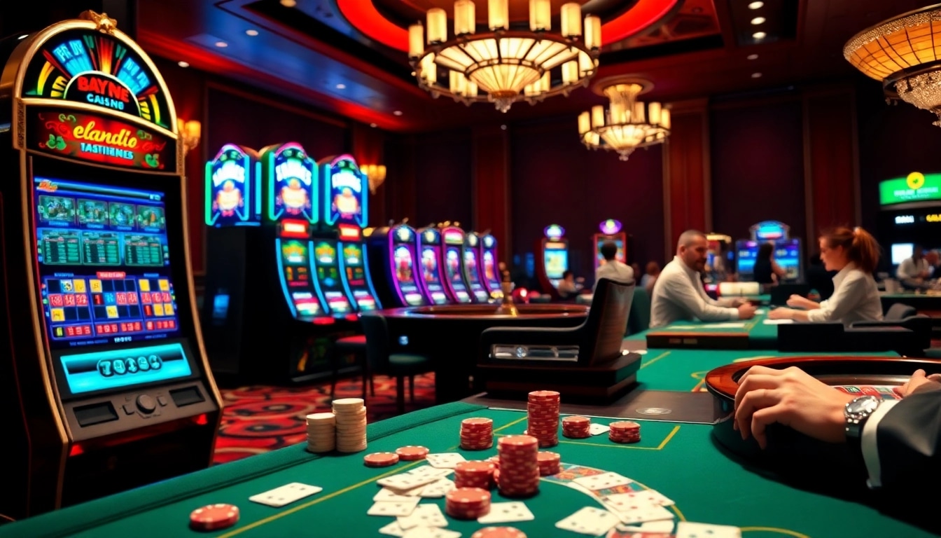Experience the excitement of elang212 with vibrant casino tables and engaged players in action.