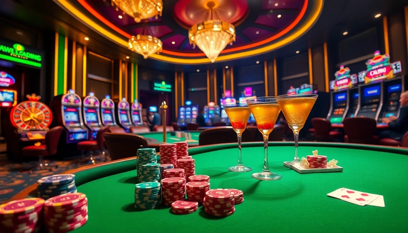 Engage in thrilling gameplay at ww88 with vibrant casino tables, poker chips, and slot machines.