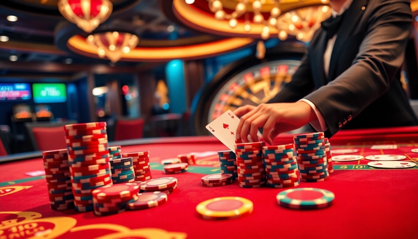 Kjc solutions offers an exciting casino environment with vibrant gaming elements and professional dealers.