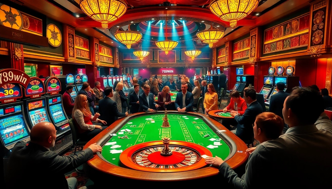 Experience high-stakes excitement at 789win's vibrant casino floor with poker, slots, and roulette.