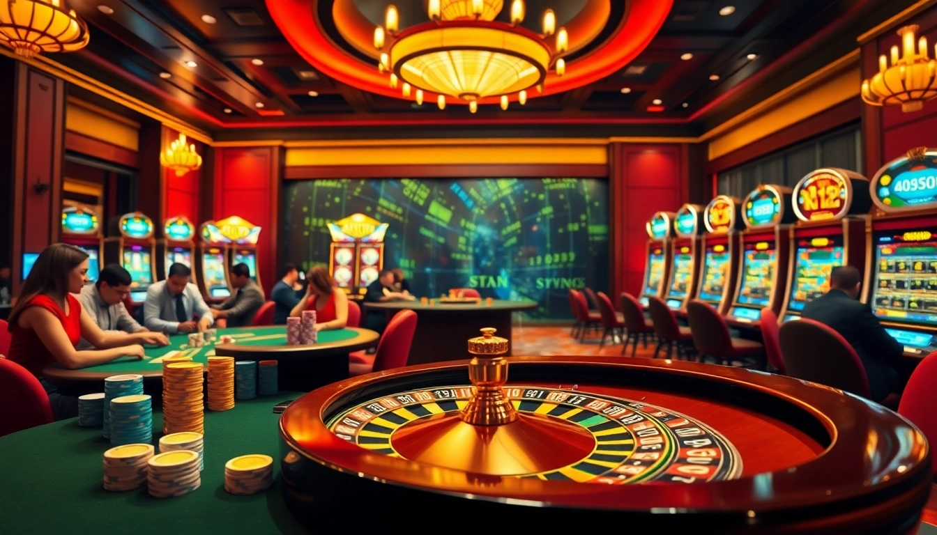 Situs apiraja88 offers an exciting online gambling experience with vibrant slot machines and poker tables.