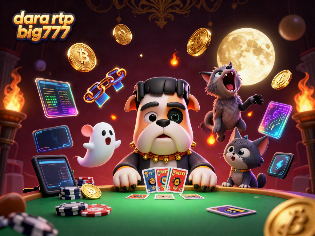 Engage in thrilling gameplay with dara rtp big777 featuring a vibrant 3D casino scene of colorful characters and dynamic gaming elements.