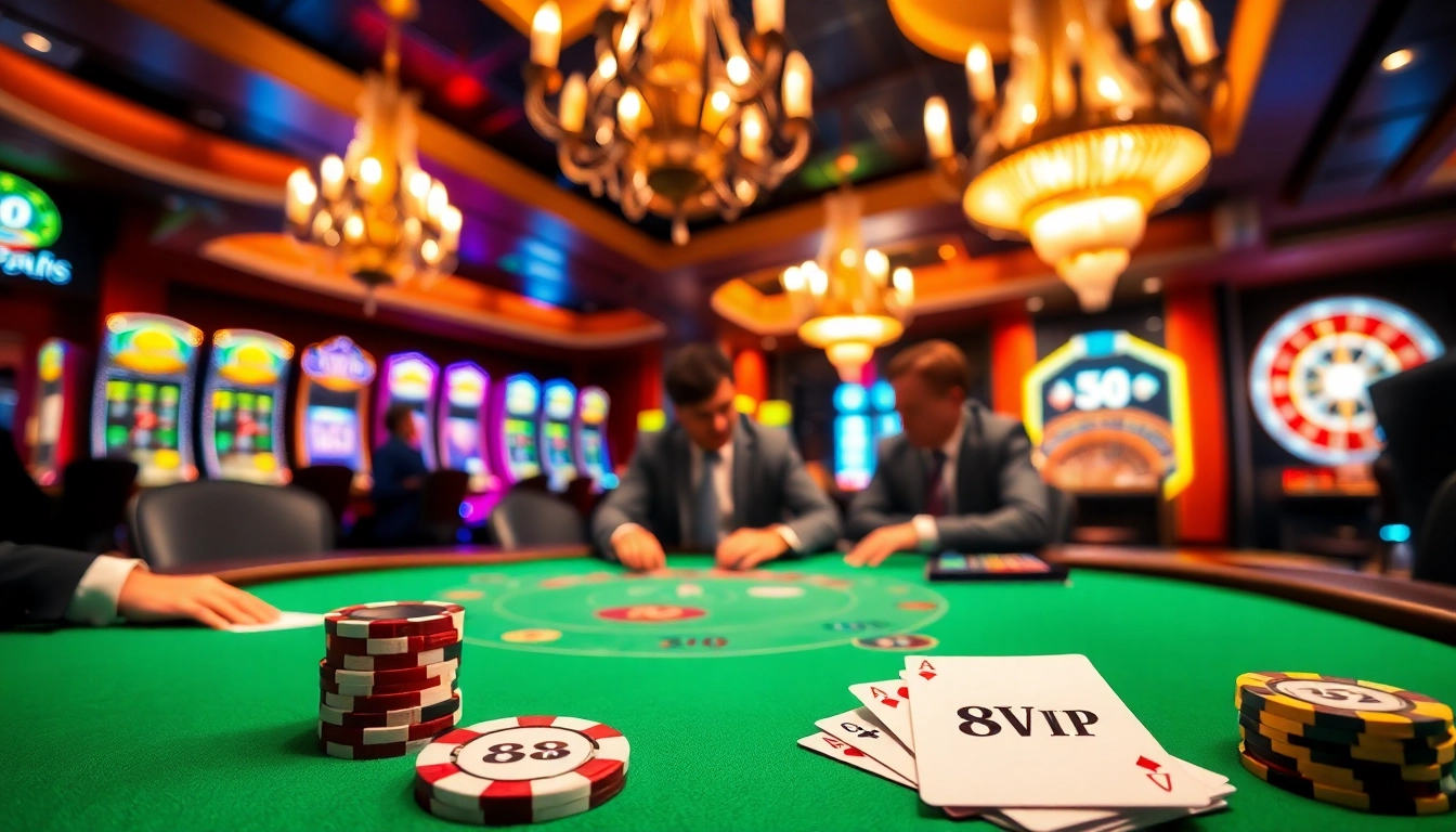 Experience thrilling gameplay at 68VIP with vibrant casino tables and exciting betting action.