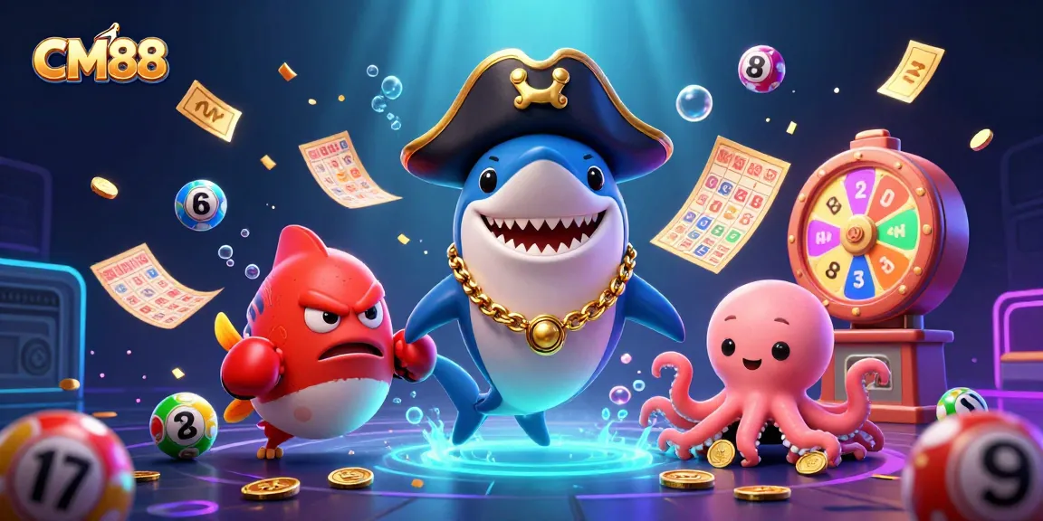 Engage with CM88's exciting games in a vibrant underwater casino world.