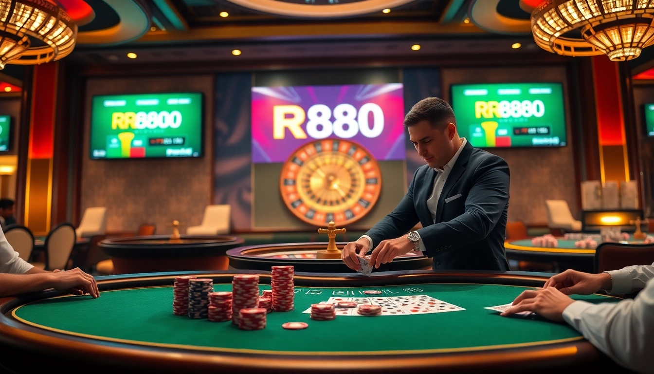Experience the excitement of RR888 with vibrant casino tables and thrilling gameplay.