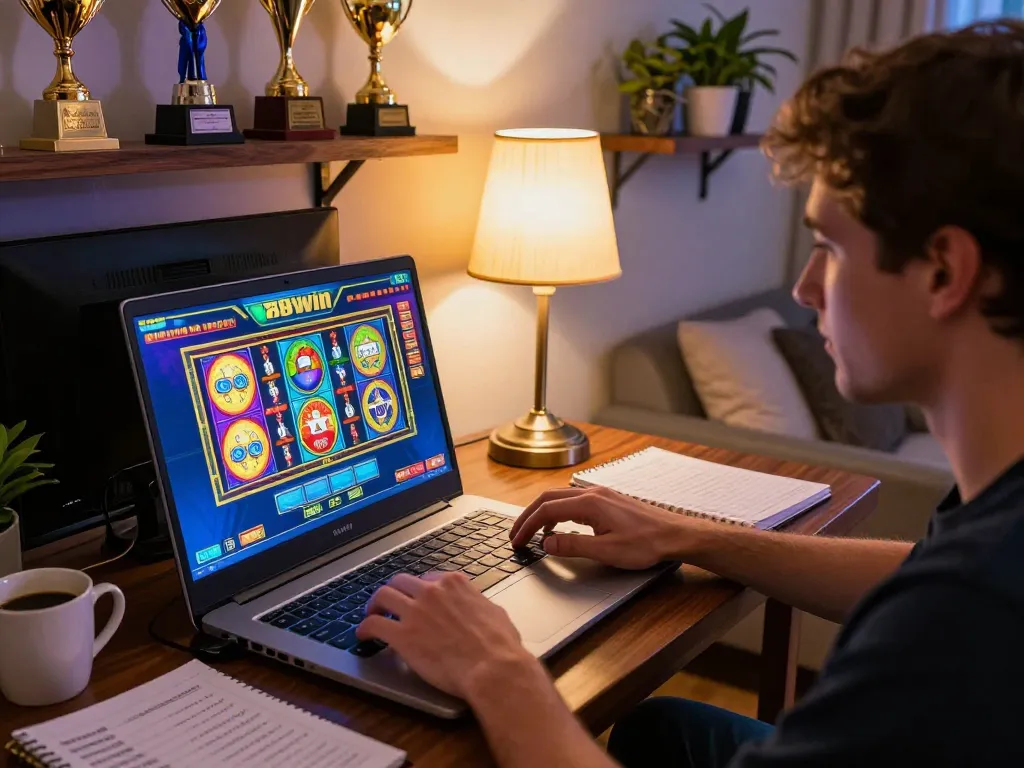 Experience thrilling gameplay at 789win with an intense online gaming session on a laptop