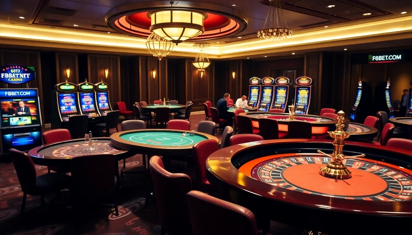 Engage in thrilling gameplay at F8BET.COM with vibrant casino tables and immersive slot machines.