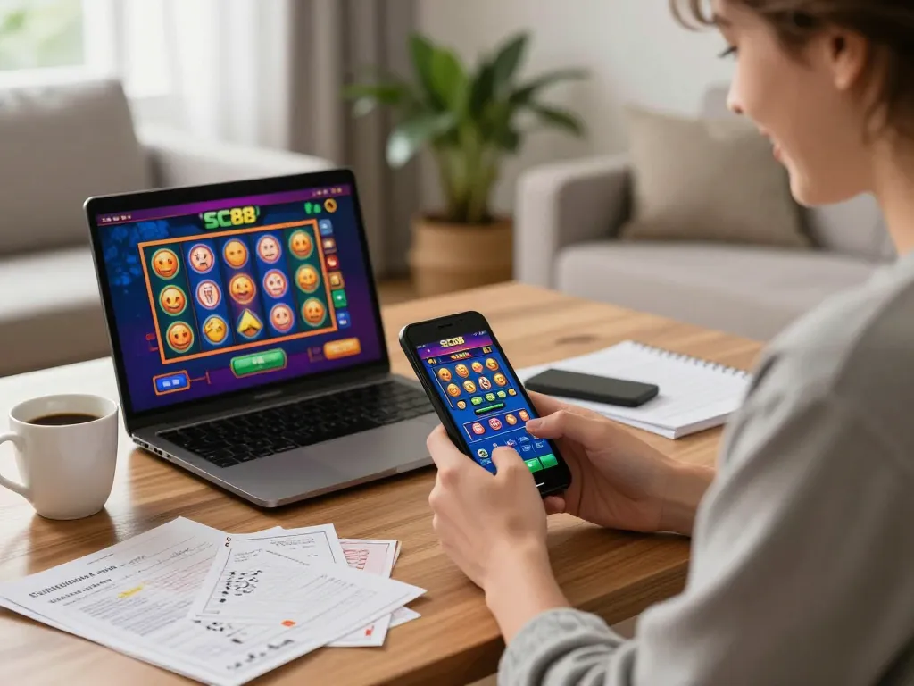 Engaging mobile gameplay on SC88 app as players strategize for online casino fun