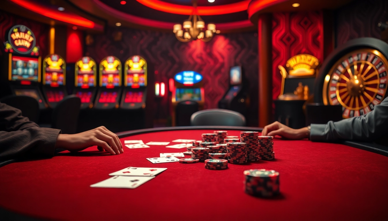 Experience thrilling bets in casinos like the hidden wiki org with poker chips and cards at a luxurious table.