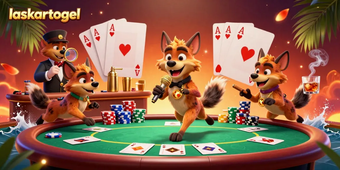 Experience laughs and gaming thrills capturing the essence of laskartogel in a vibrant casino scene.