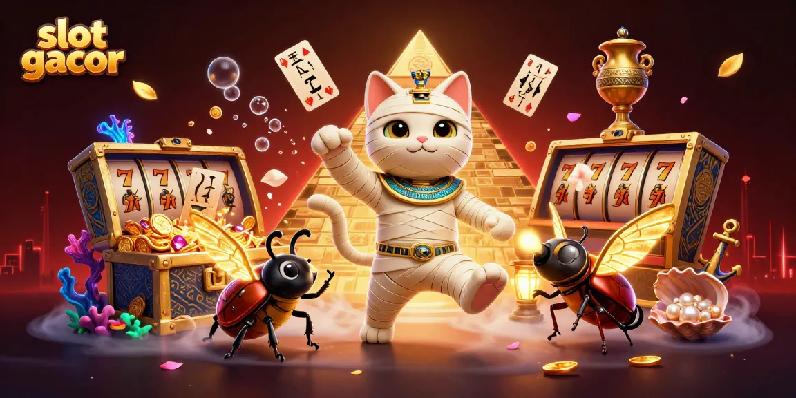 Slot gacor memberikan keseruan saat bermain dengan mumi kat dan elemen magis lainnya.
