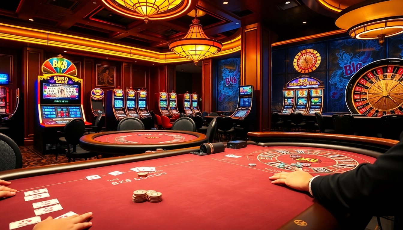Experience the thrill of BK8 casino gaming with vibrant tables, cards, and exciting gameplay.