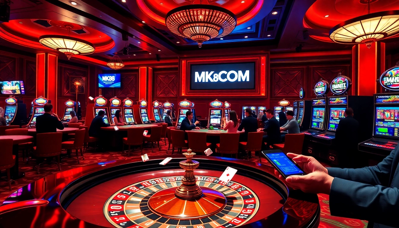 Experience thrilling gameplay at MK8.COM with vibrant casino scenes and dynamic gaming action.