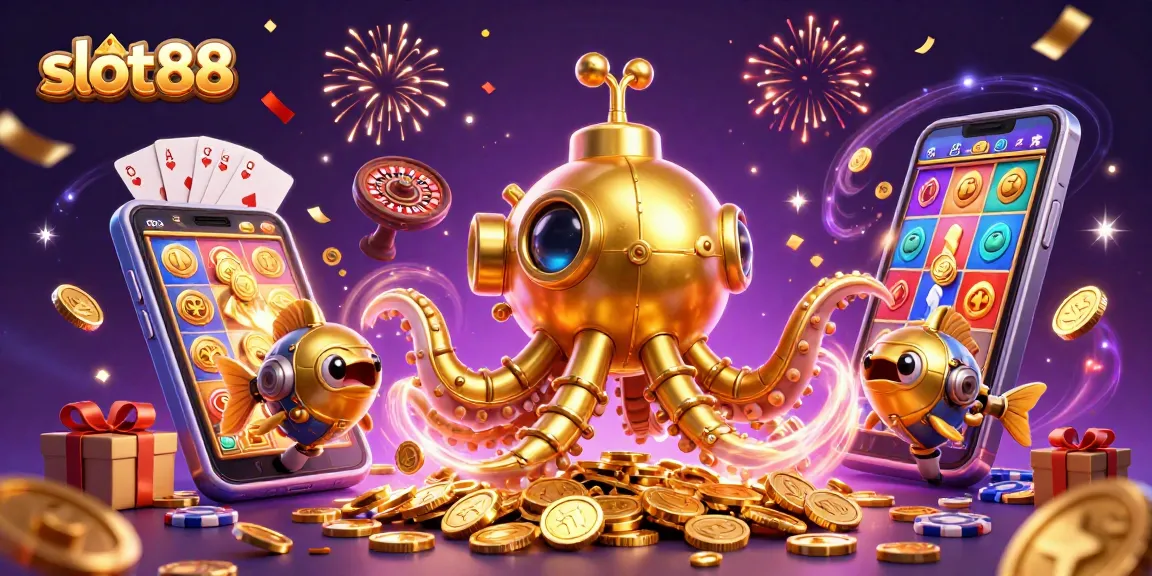 Slot88 menawarkan pengalaman seru dengan karakter kraken dan permainan slot yang menarik.