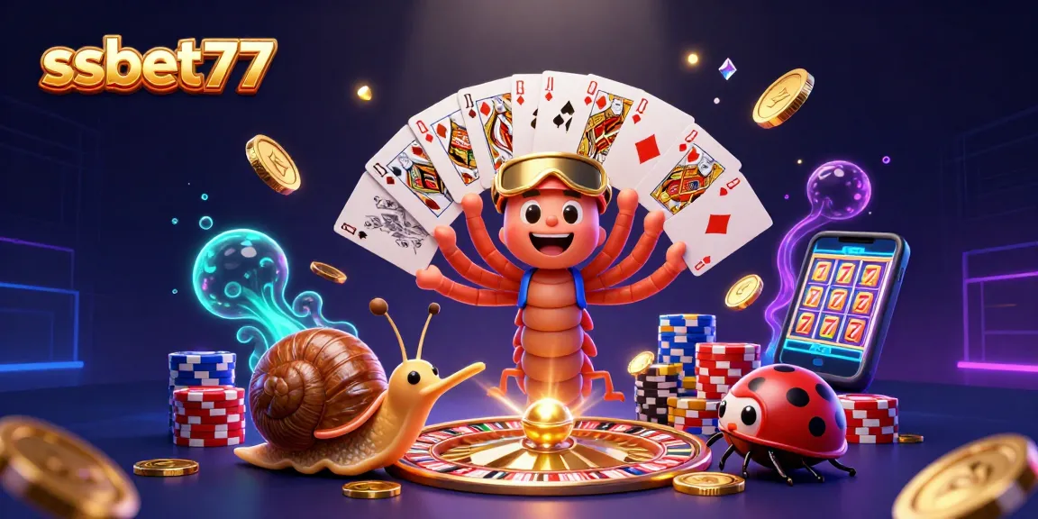 Experience exciting gameplay at ssbet77 with a lively 3D scene featuring casino characters and dynamic game elements.