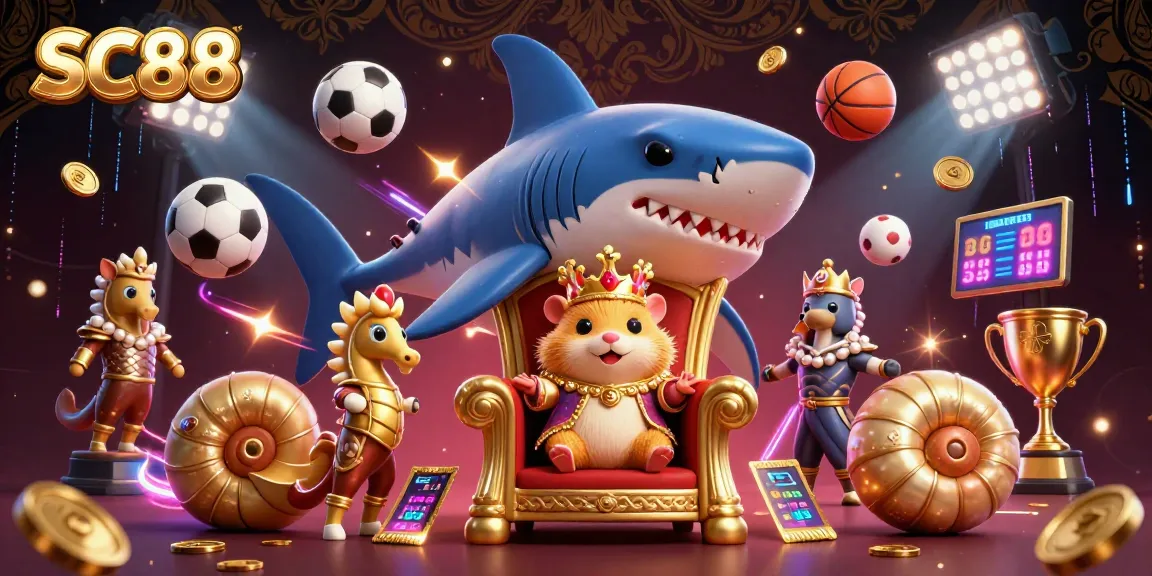 Experience the thrill of sports betting with SC88, showcasing an energetic casino scene packed with action.