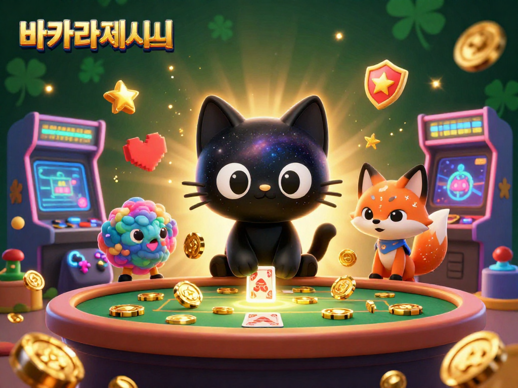 바카라사이트에서 보너스를 받는 3D 블랙홀 고양이와 성운 여우가 함께하는 환상적인 게임 환경