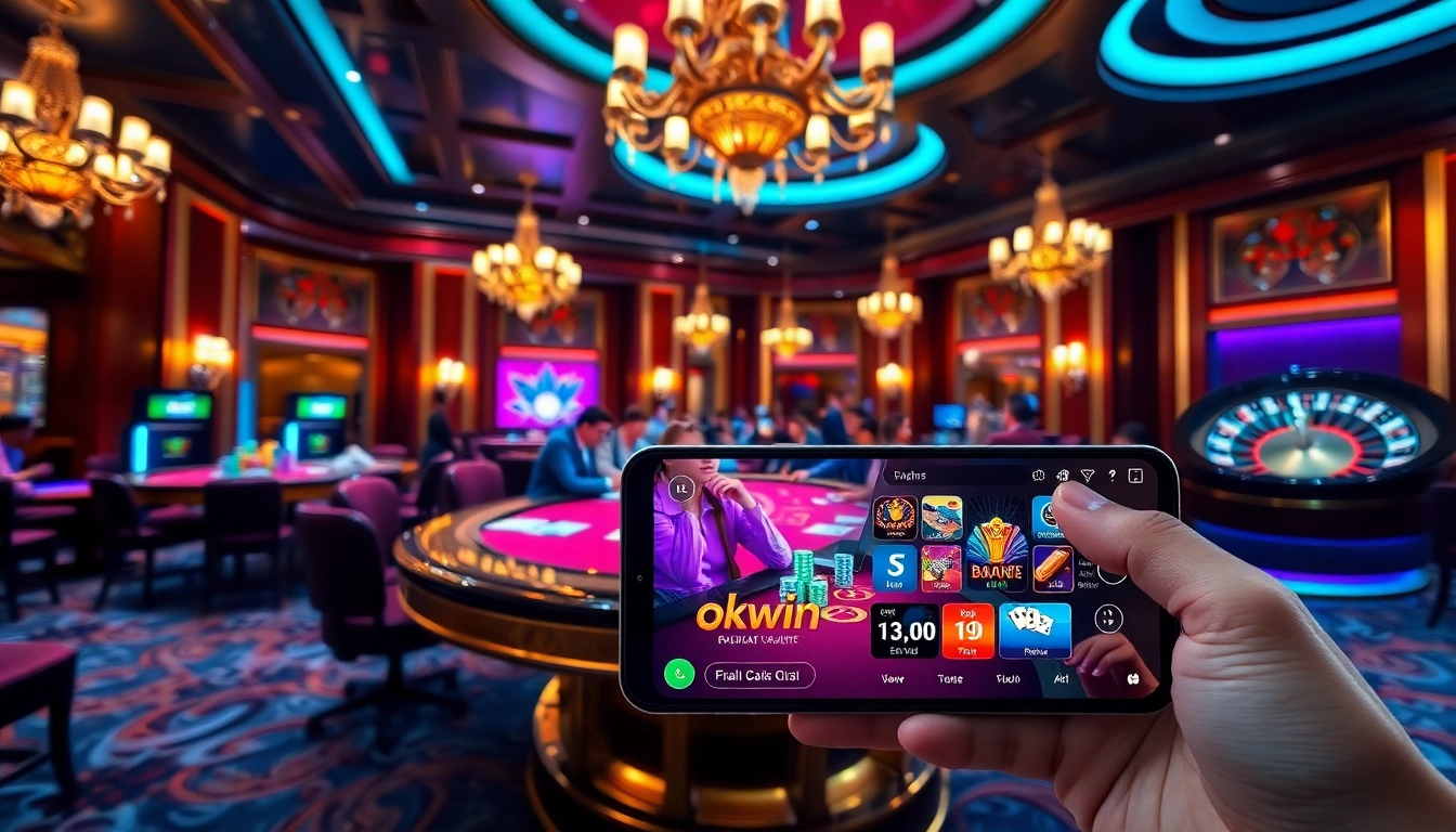 Experience the thrill of the okwin game at a luxurious casino table.