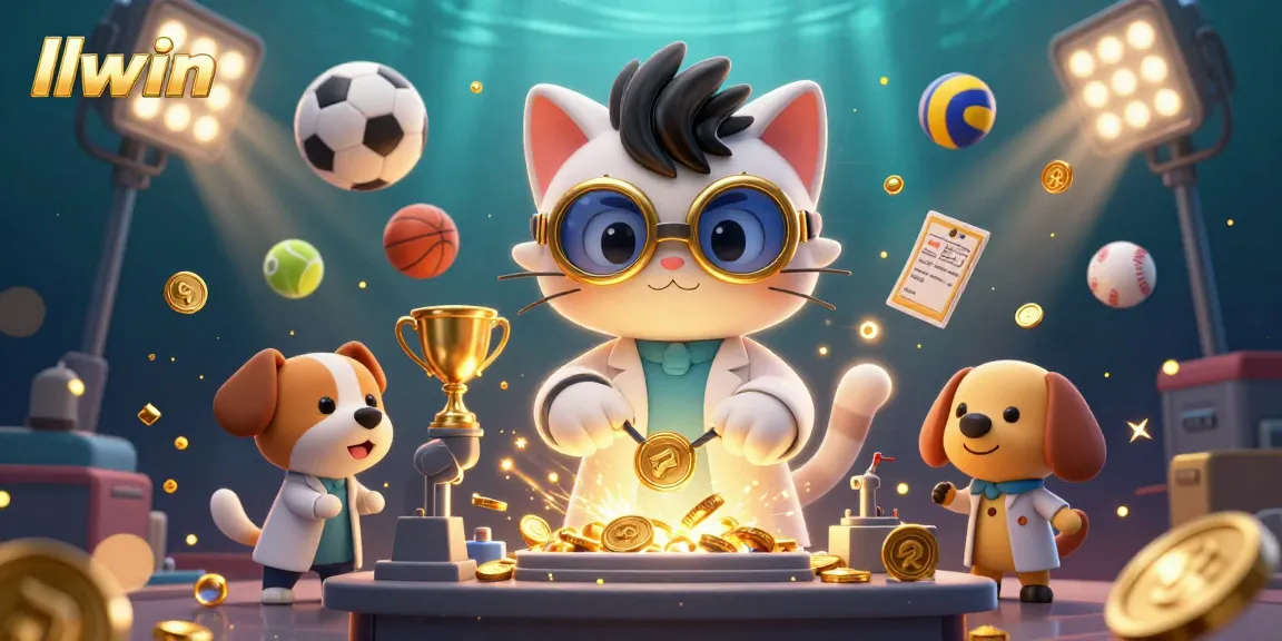 Bet on your luck with llwin's animated casino scene featuring captivating characters and dynamic game elements.