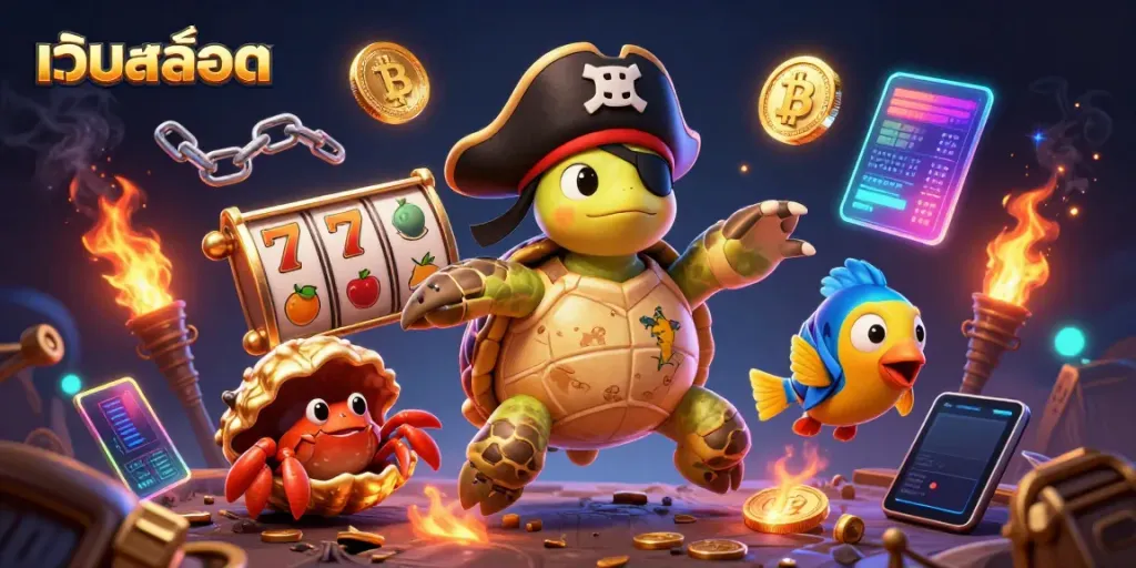 เล่นเกมสล็อตลุ้นรางวัลในเว็บสล็อตกับภาพเทพเจ้าหมึกทองคำและเกมสล็อตที่น่าตื่นเต้น