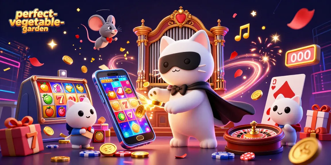 Engage with the perfect-vegetable-garden scene of a casino adventure featuring dynamic 3D characters.