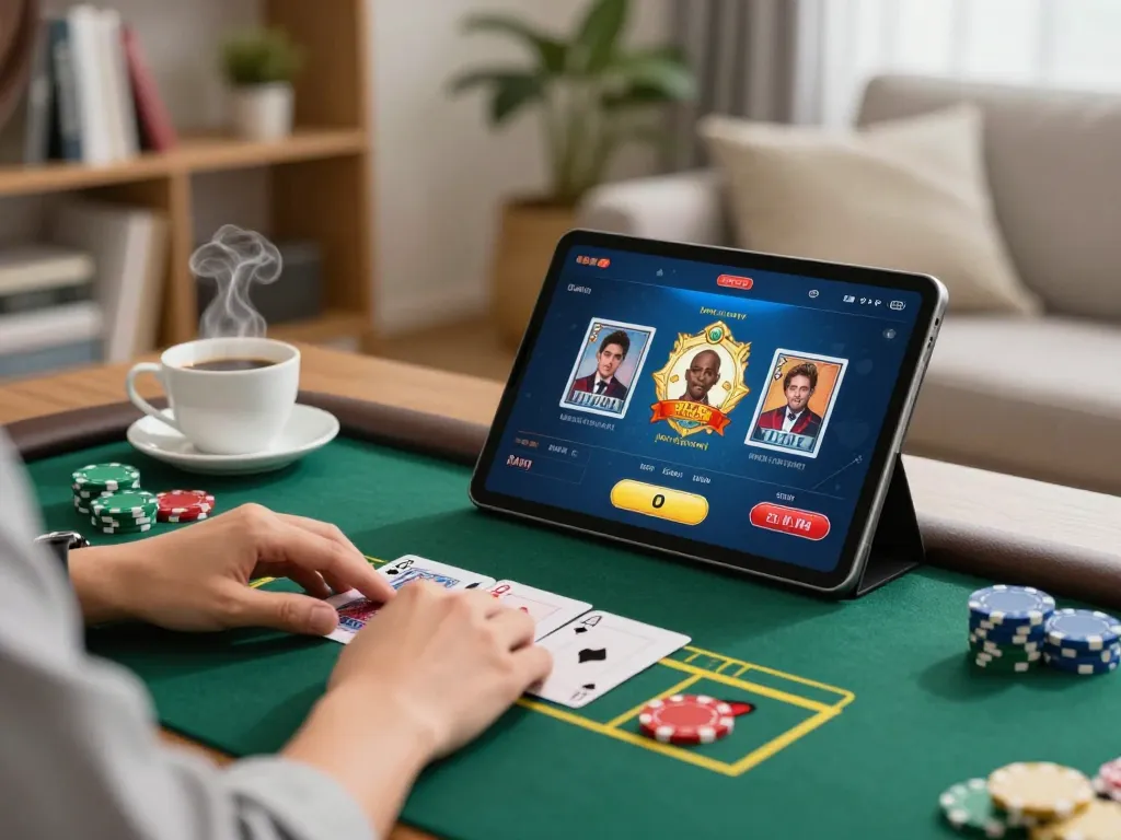 Engaging in online casino Malaysia gameplay while enjoying a cozy home atmosphere