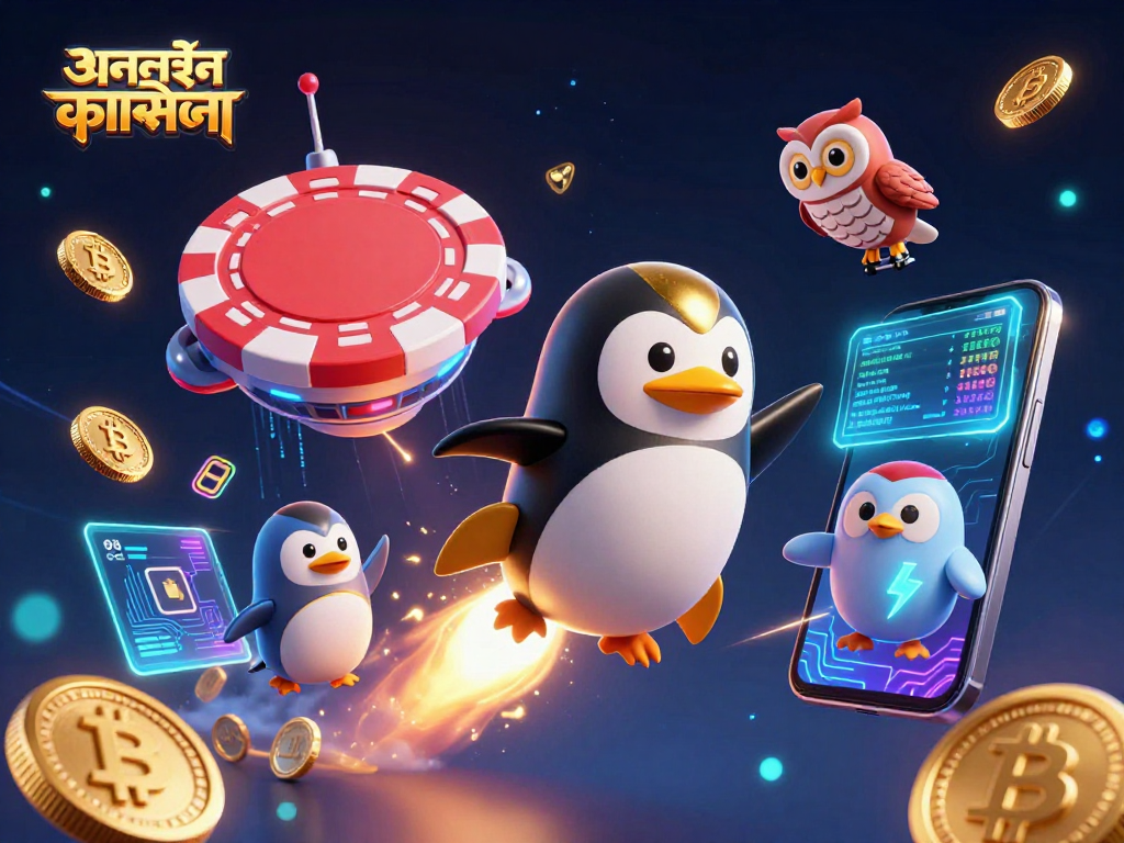 অনলাইন ক্যাসিনো নিয়ে ব্যস্ততা প্রকাশকারী সজীব দৃশ্যাবনায় সক্রিয় একটি ৩ডি ডিজাইন।
