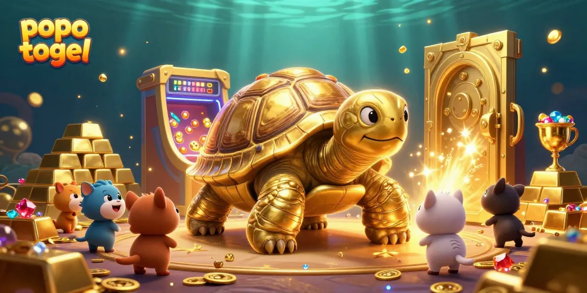 Engage with popo togel through animated gaming elements, showcasing excitement and treasure.