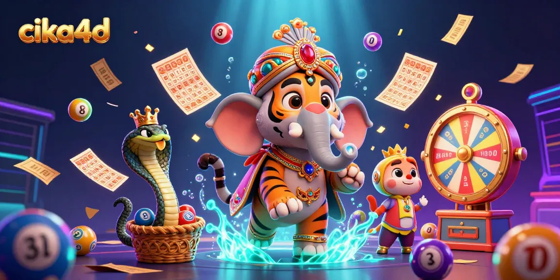 Spin to win with cika4d in an exciting casino scene featuring vibrant lottery elements.