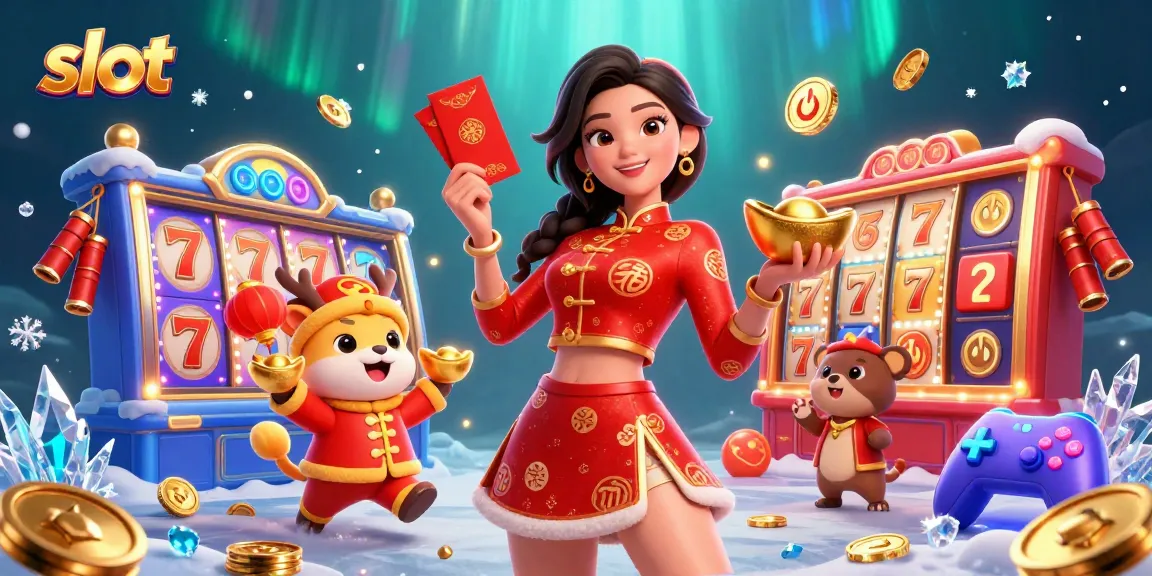 Spin the slot reels with vibrant characters celebrating luck and fortune in a lively casino setting