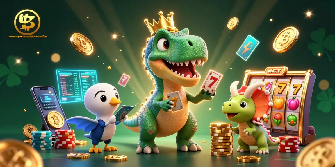 Experience the thrill at seventyonerestaurantcoffee with a lively T-Rex and friends playing cards.