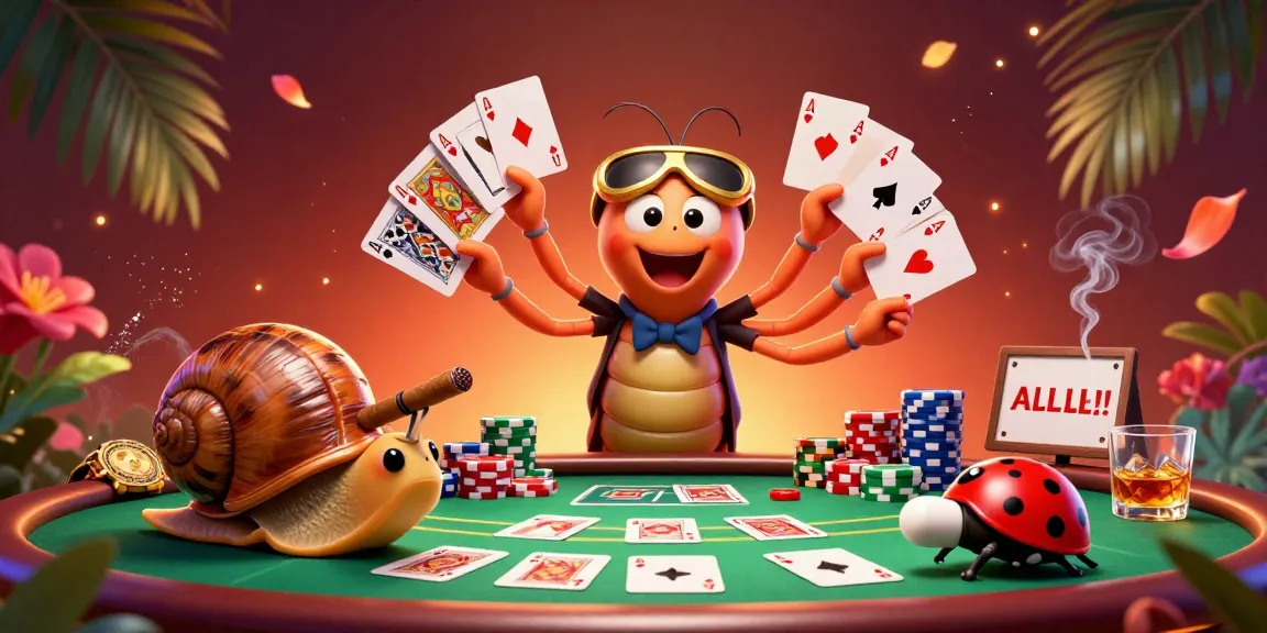 Engage with exhilarating gameplay at laskartogel featuring animated casino characters and vibrant poker elements.