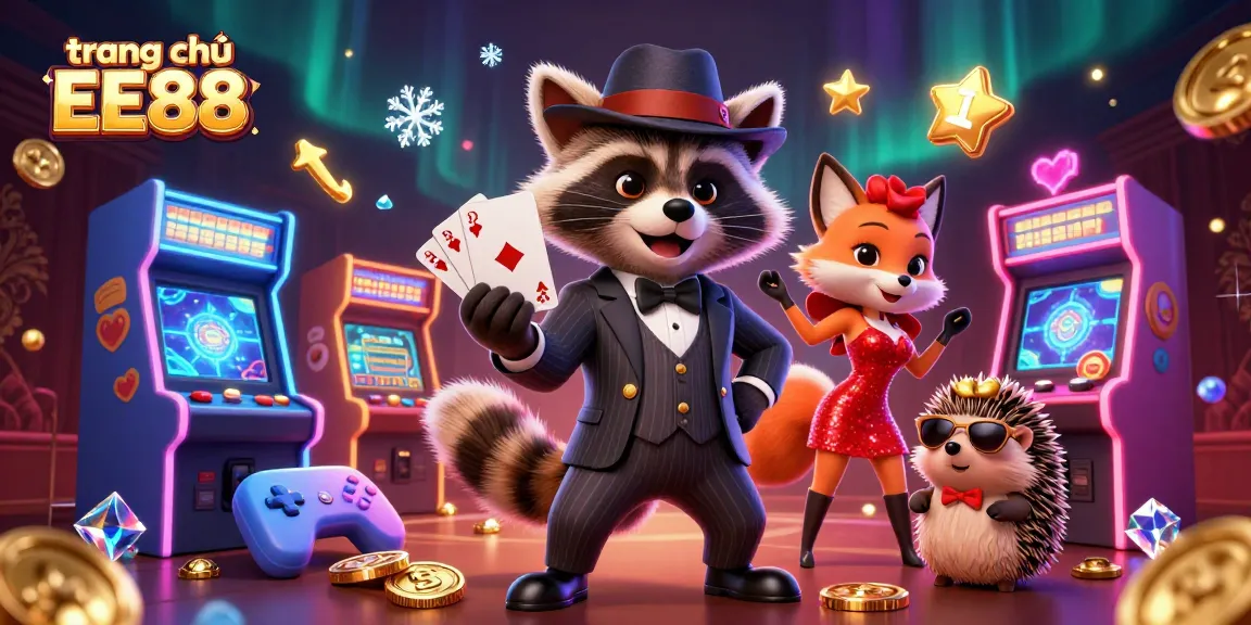 Enjoy gaming at trang chủ EE88 with delightful characters and vibrant casino-themed elements.