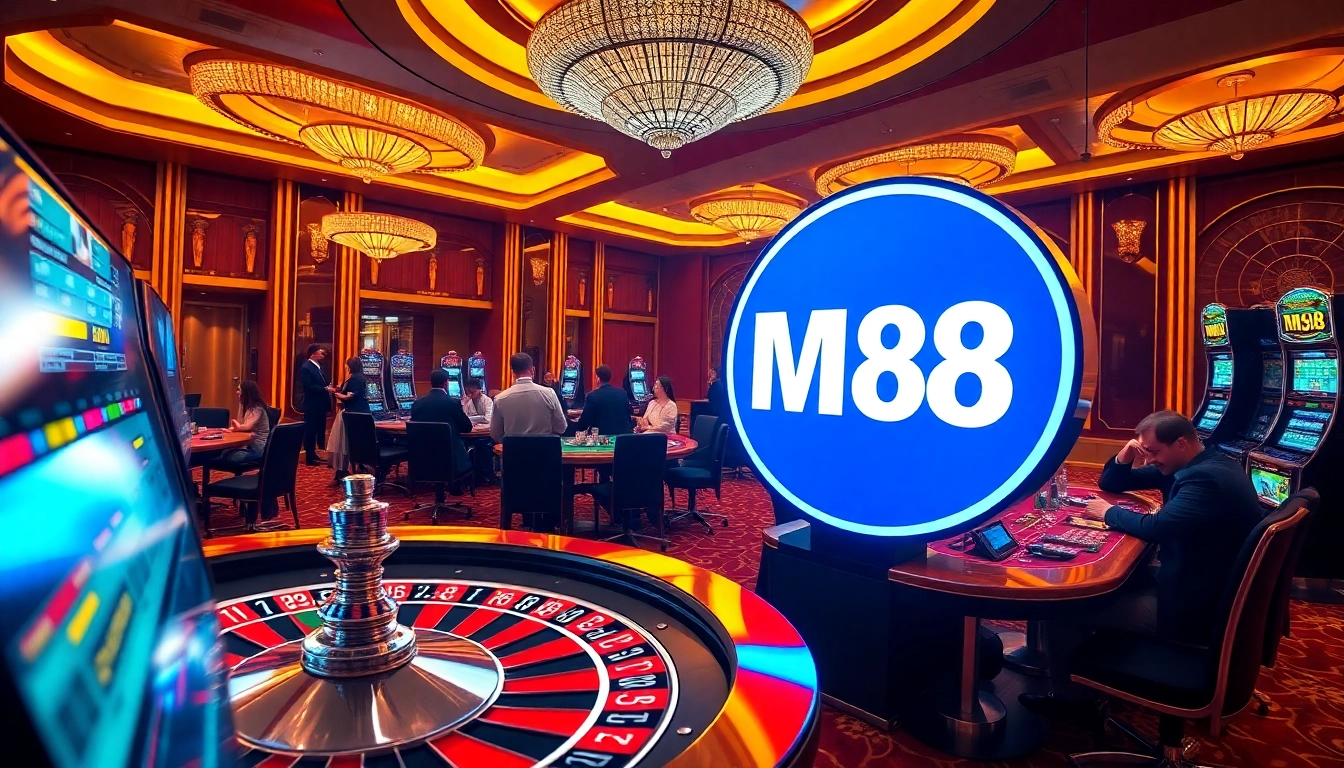 Experience the excitement of MM88 at a luxurious casino with poker, roulette, and online gaming.