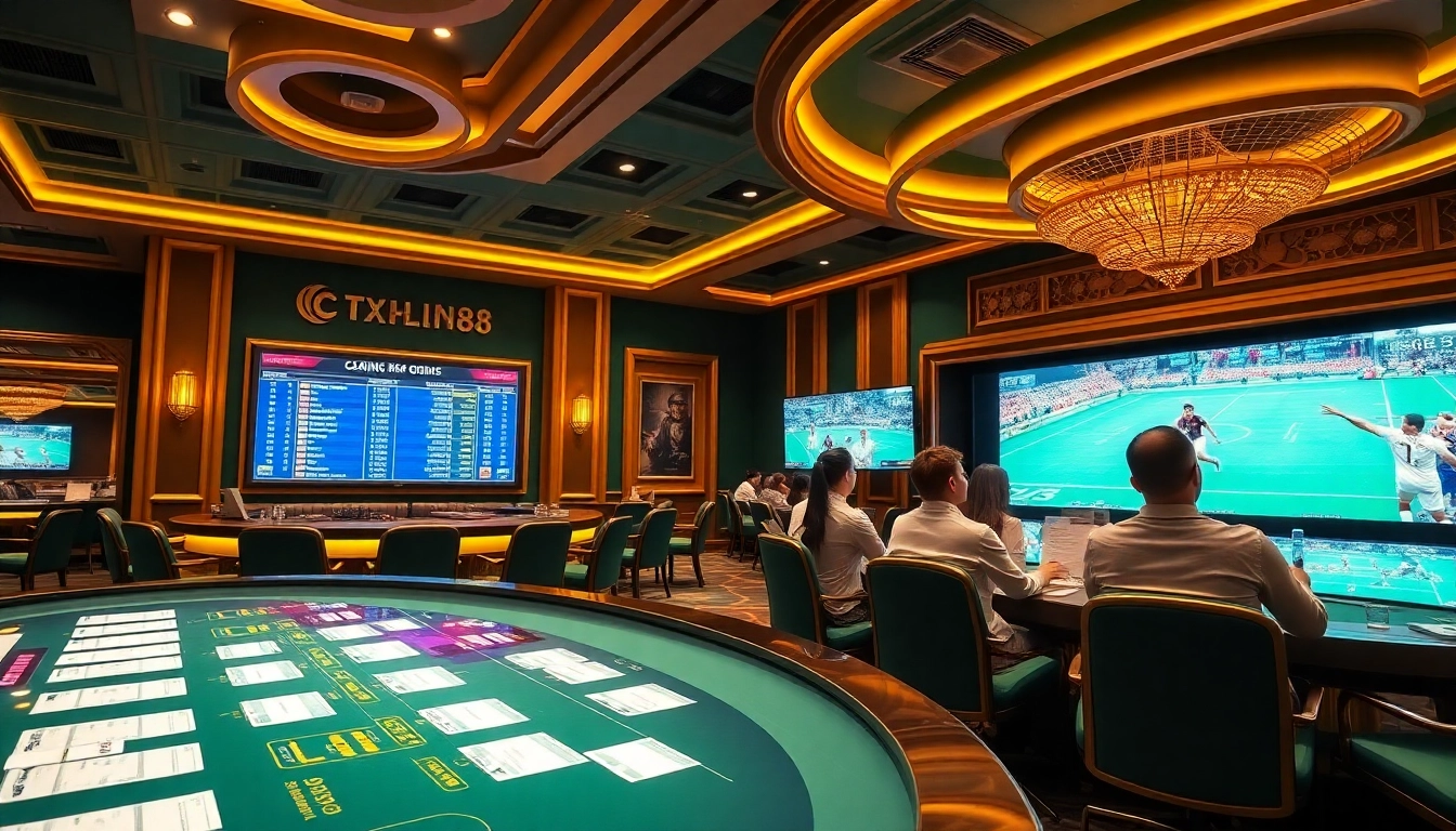 Experience the thrill of thể thao xin88 with dynamic sports betting at an upscale casino.