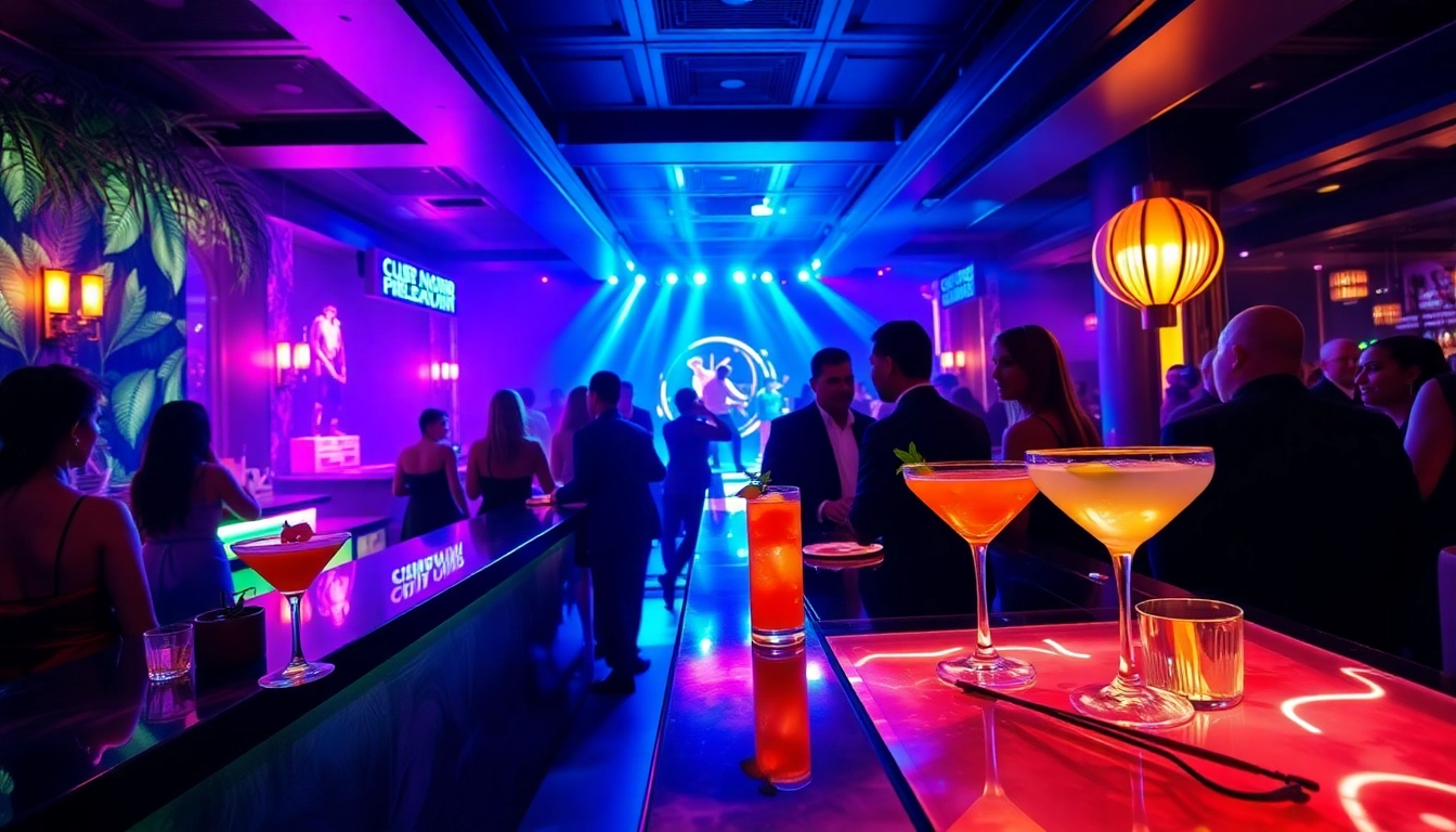Vibrant nightlife at Club Noir SXM, showcasing elegant atmosphere and stylish guests enjoying cocktails.