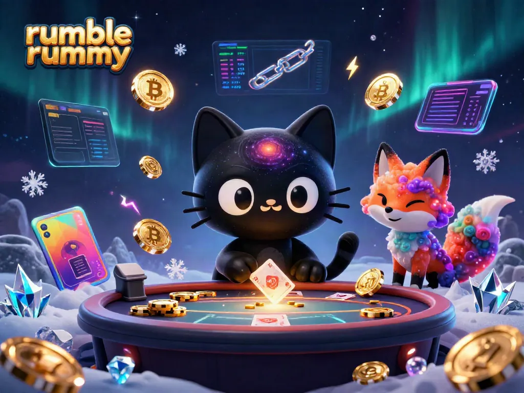 Engage in thrilling gameplay with Rumble Rummy amidst a vibrant cosmic casino scene.