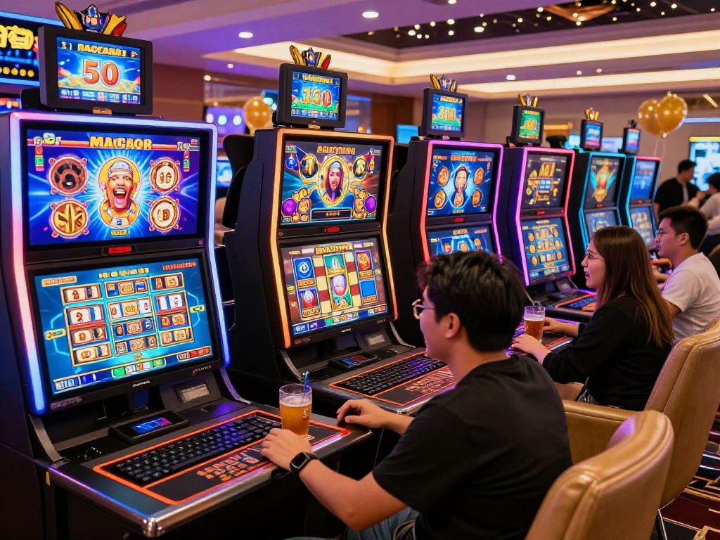 Pengalaman bermain slot gacor yang mengasyikkan di kasino online dengan suasana ceria.