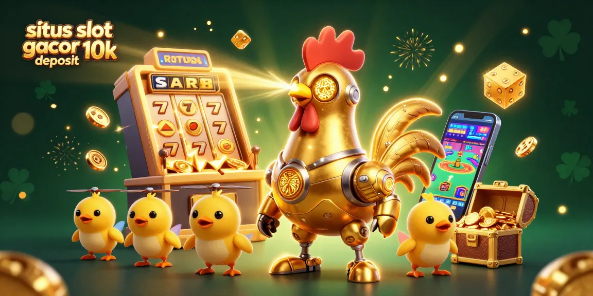 Experience the excitement of situs slot gacor deposit 10k with colorful 3D casino game elements.