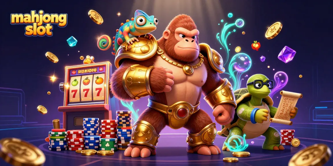 Engage in thrilling gameplay with the mahjong slot as colorful elements fill the screen.