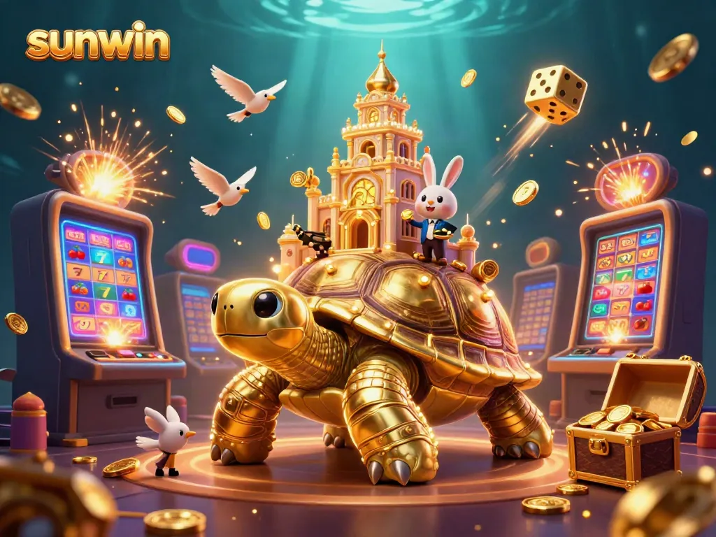 Experience excitement at sunwin with a vibrant casino scene featuring thrilling games and dazzling wins.