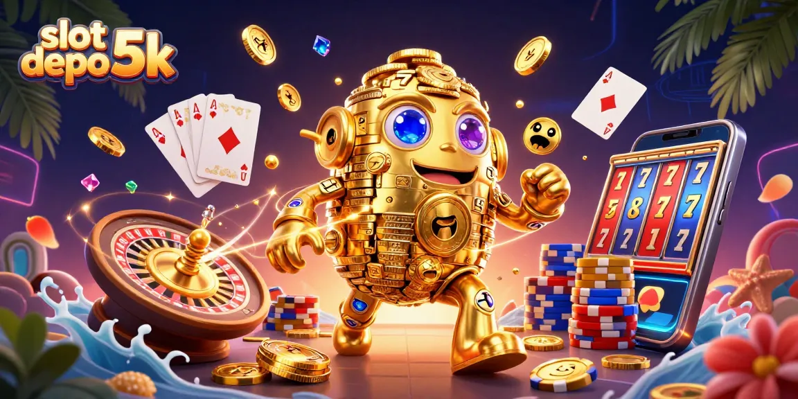 Spin and win with slot depo 5k in this dynamic casino scene filled with rewards and excitement.