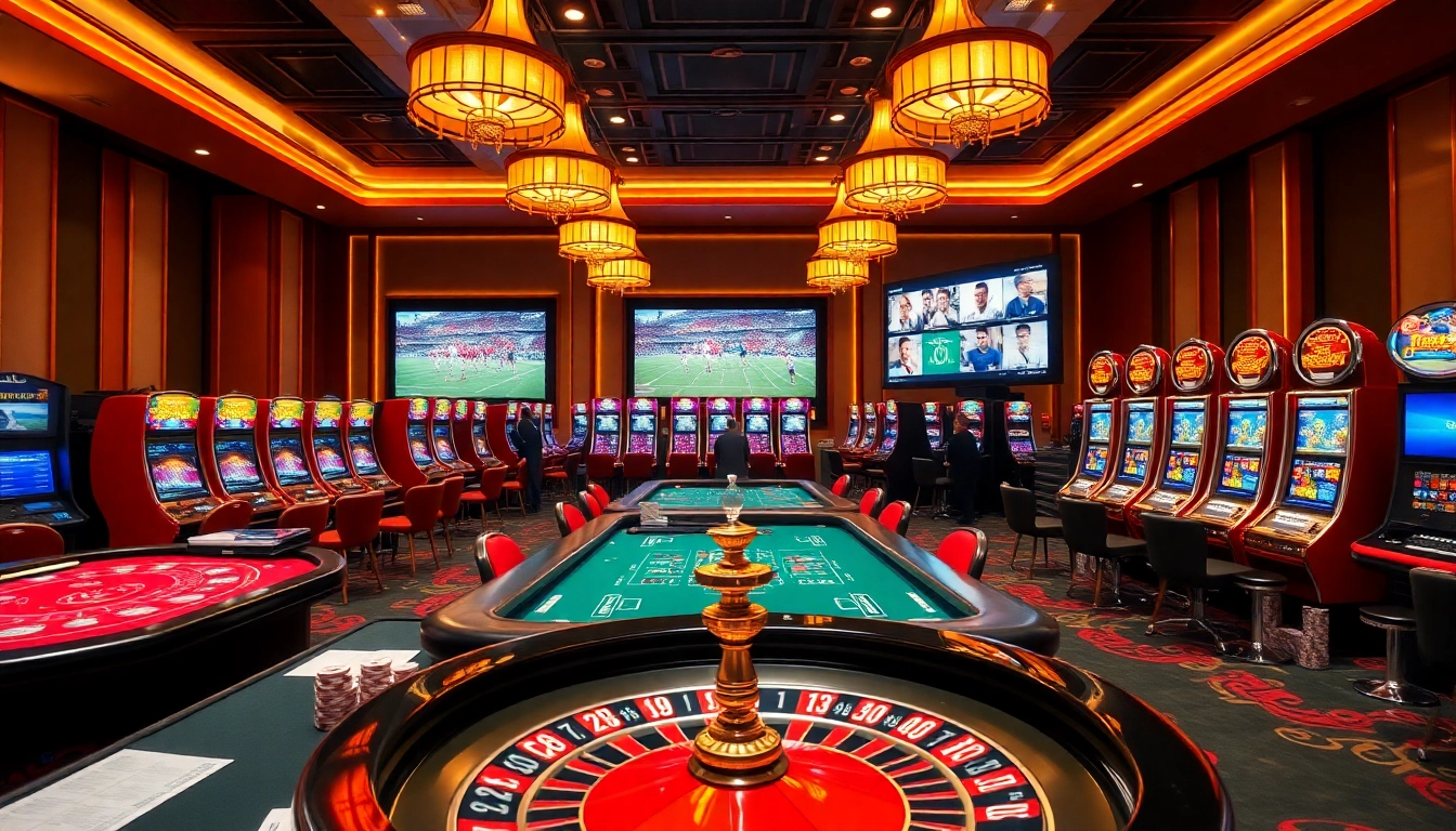 Experience thrilling betting with thể thao pg88 at a vibrant online casino scene showcasing sports gambling excitement.