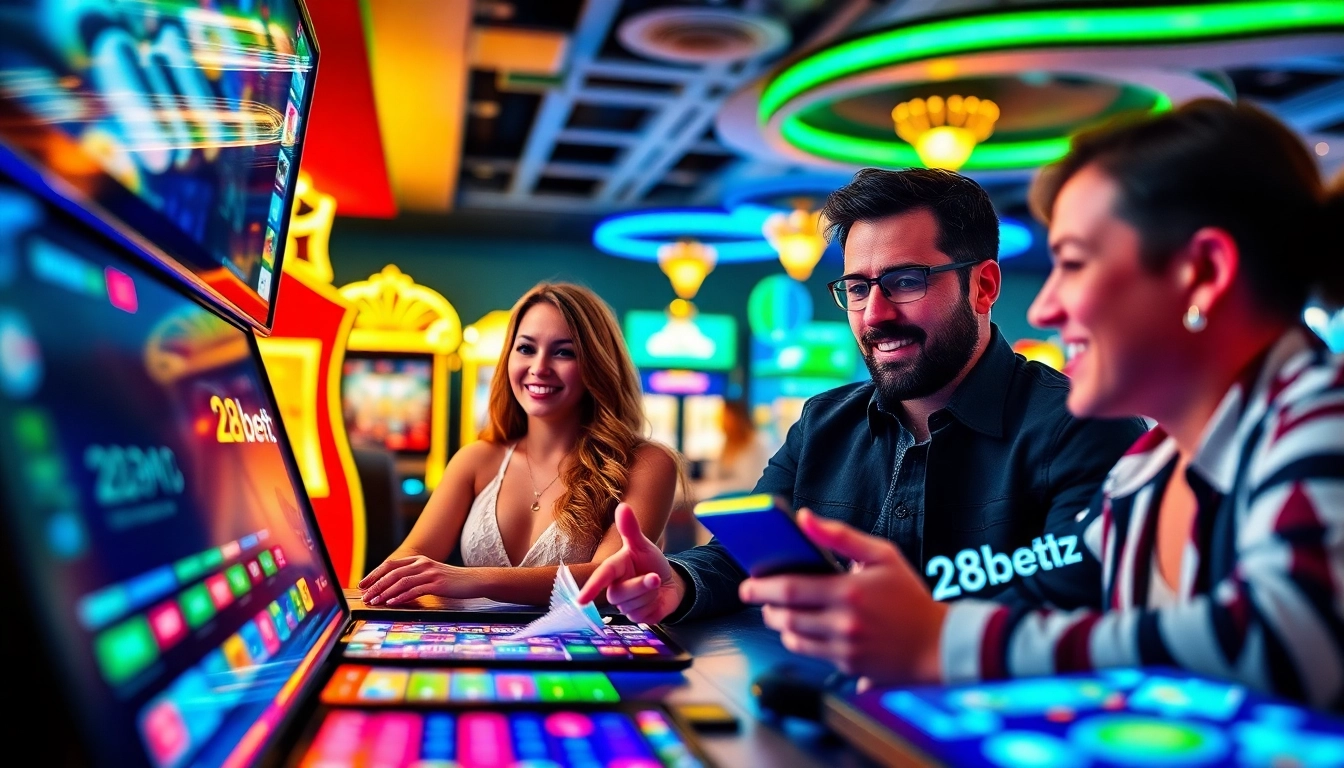 Exciting online gambling scene showcasing 28bet.bz's digital casino experience.