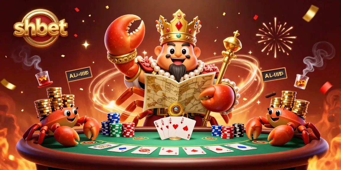 Experience thrilling gameplay at shbet with a golden crab emperor and exciting poker elements!