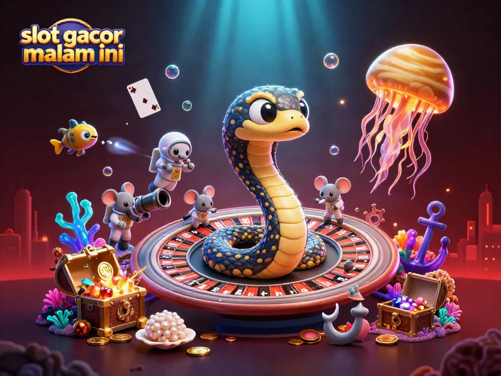 Slot gacor malam ini, menikmati permainan kasino dengan karakter kartun yang dinamis dan aksi seru.
