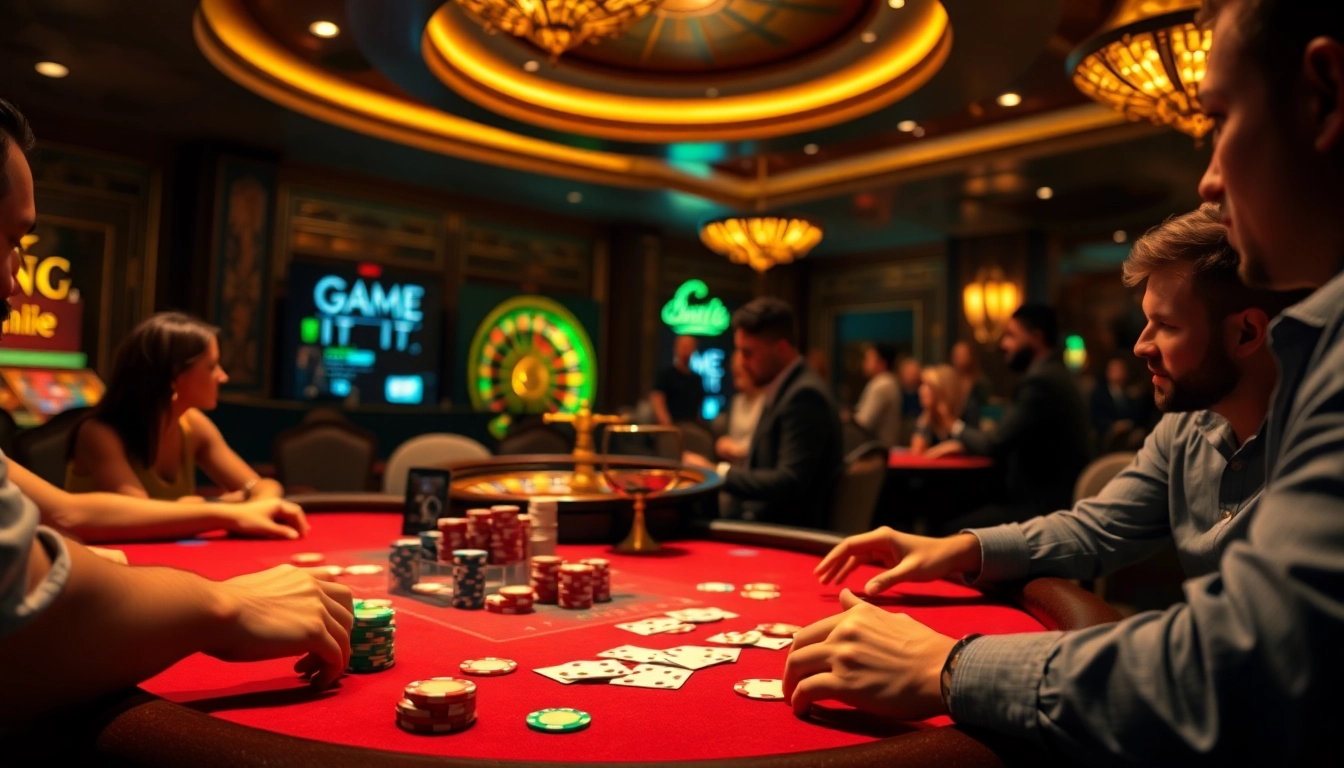 Experience the thrill of Game Hit club with vibrant poker action and luxurious casino ambiance.